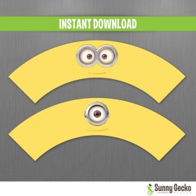 Minions Birthday Cupcake Wrappers (Lab Set)